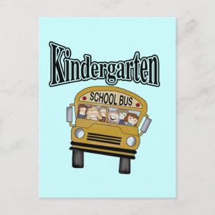 School Bus Kindergarten Tshirts en Gifts Briefkaart