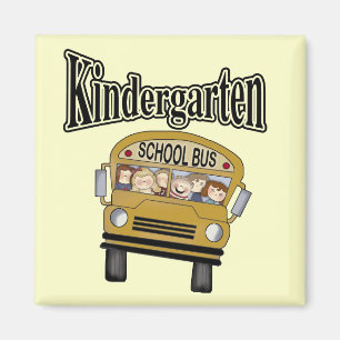 School Bus Kindergarten Tshirts en Gifts Magneet