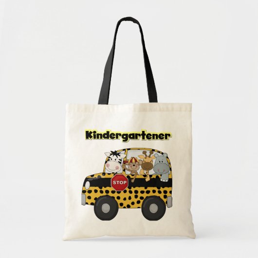School Bus Kindergartner Tshirts en Gifts Tote Bag (Voorkant)