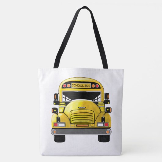 School Bus Large Canvas tas (Voorkant)