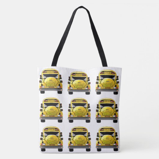 School Bus Large Canvas tas (Achterkant)
