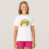 School Bus Leuke Dieren Gepersonaliseerd Grade Lev T-shirt (Voorkant volledig)