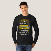 School Bus Monitor Bus Aide Attendant Student Deli T-shirt (Voorkant volledig)