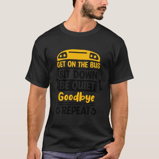 School Bus Monitor Bus Aide Attendant Student Deli T-shirt (Voorkant)