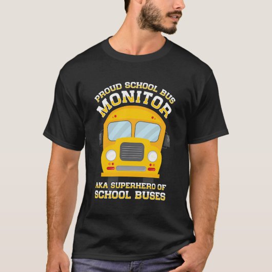 School Bus Monitor Bus Aide Attendant Student Deli T-shirt (Voorkant)