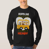 School Bus Monitor is a Work of Heart T-shirt (Voorkant)