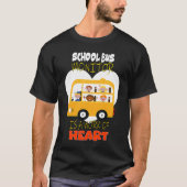 School Bus Monitor is a Work of Heart T-shirt (Voorkant)