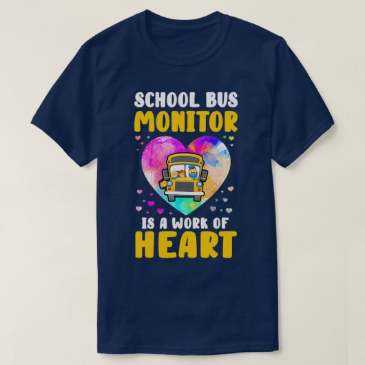 School Bus Monitor Itx27s een werk van hartwaterco T-shirt (Design voorkant)