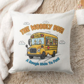 School Bus Nursery Decor-The Wobbly Bus Kussen (Deken)