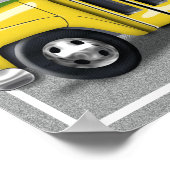 School-bus op school poster (Hoek)