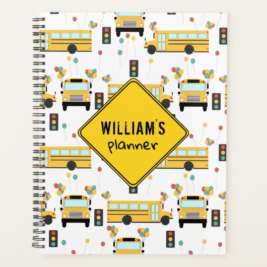 School Bus Party School Monthly Planner (Voorkant)