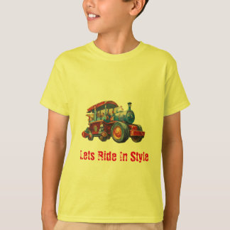 School Bus Print T-shirt - fleur hun dag op!"