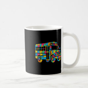 School Bus Puzzel Autisme Bewustzijn Autistische V Koffiemok