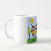 School Bus Riders Cartoon Koffiemok (Links)