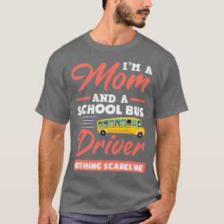 School Bus School-bus-chauffeur moeder op sandmore T-shirt