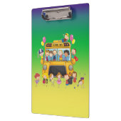 School Bus School Kinder Clip Board Klembord (Links)