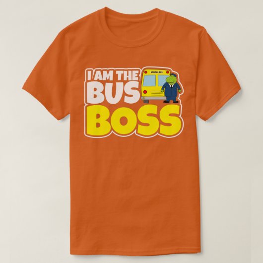 School bus Shirt ik ben Bus Boss Gift 1 (Design voorkant)
