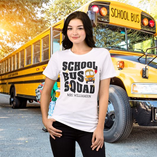 School Bus Squad Geel Tri-Blend Shirt