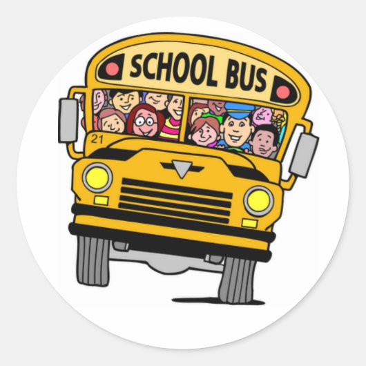 School Bus Sticker (Voorkant)