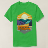 School Bus Sunset 2 T-shirt (Design voorkant)