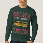 School Bus Ugly KerstSweater Trui (Voorkant)