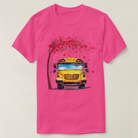 School Bus Valentijn met Tree Heart School Bus Dr. T-shirt (Design voorkant)