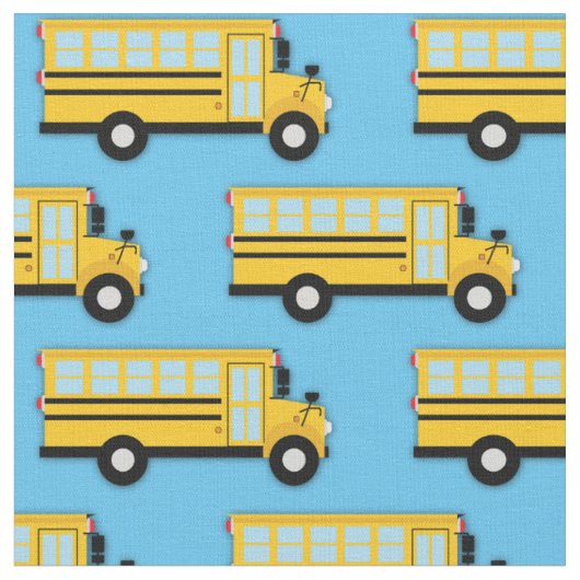 School Bus Vehicles Cute Kinder Stof (Close Up)