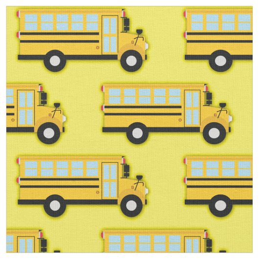 School Bus Vehicles Cute Kinder Stof (Close Up)