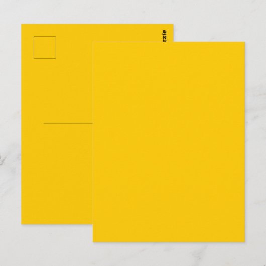 School Bus Veiligheid Geel Herfst Herfst Effen Kle Briefkaart (Voorkant / Achterkant)