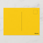 School Bus Veiligheid Geel Herfst Herfst Effen Kle Briefkaart (Achterkant)