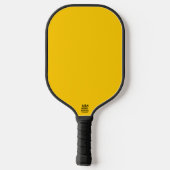 School Bus Veiligheid Geel Herfst Herfst Effen Kle Pickleball Paddle (Achterkant)