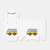 School Bus Verjaardag Bedankdoosjes (Uitgevouwen)