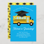 School Bus Voorschoolse Afstudeerfeest Elementair Kaart (Voorkant / Achterkant)