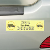 School Bus Wheels Bumpersticker (Op auto)