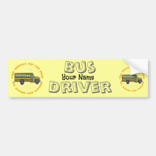 School Bus Wheels Bumpersticker