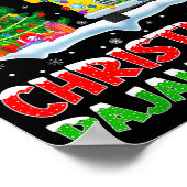 School Bus Xmas Tree Lights This Is My Christmas P Poster (Hoek)