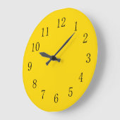 School Bus Yellow Kitchen Wall Clock Ronde Klok (Hoek)