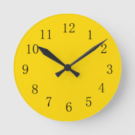 School Bus Yellow Kitchen Wall Clock Ronde Klok