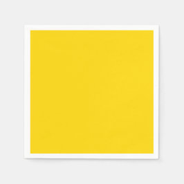 School Bus Yellow Standard Cocktail Paper Napkin Servet