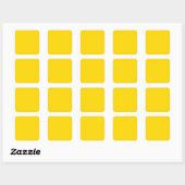 School Bus Yellow Vierkante Sticker (Vel)