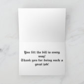 School-busbegeleider Bedankkaart (Binnen)