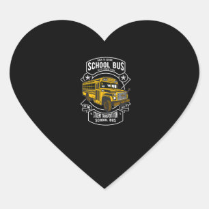 School buschauffeur Shirt levering Specialist Bus Hart Sticker