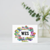 School Business Contact Kaart Visitekaartje (Staand voorkant)