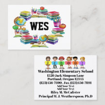 School Business Contact Kaart