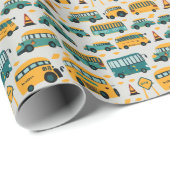 School-buspatroon Cadeaupapier (Rol Hoek)