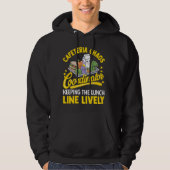 School Cafetaria personeel Chaos Coördinator Lunch Hoodie (Voorkant)