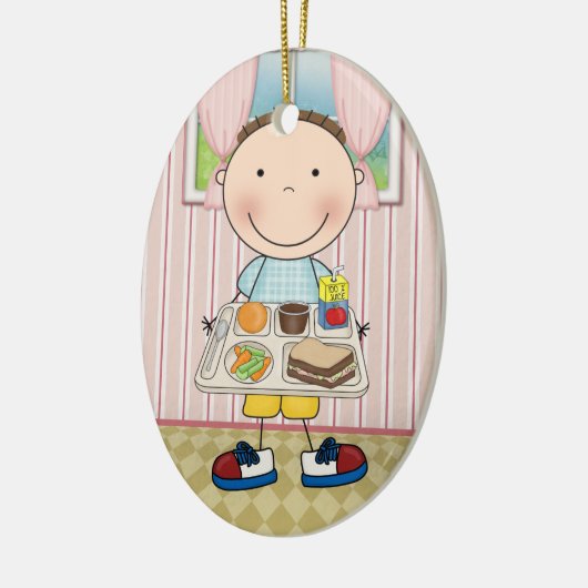 School Cafetaria - SRF Keramisch Ornament (Links)