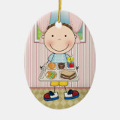 School Cafetaria - SRF Keramisch Ornament (Voorkant)