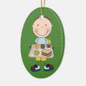 School Cafetaria - SRF Keramisch Ornament (Links)