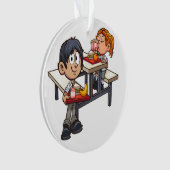 School Cafeteria Dank u Ornament (voorkant)